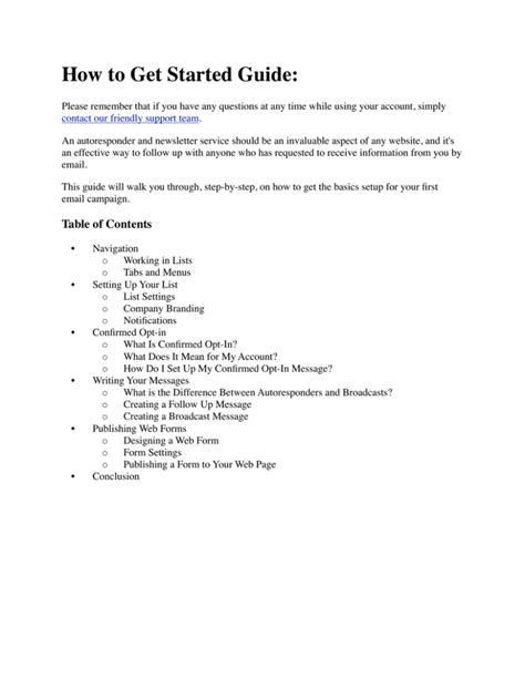 Getting Started Guide .